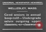 Image of annual hoop roll Wellesley Massachusetts USA, 1931, second 10 stock footage video 65675070441