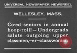 Image of annual hoop roll Wellesley Massachusetts USA, 1931, second 11 stock footage video 65675070441