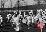Image of annual hoop roll Wellesley Massachusetts USA, 1931, second 31 stock footage video 65675070441