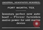 Image of auto boat Fort Worth Texas USA, 1931, second 6 stock footage video 65675070442