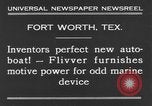 Image of auto boat Fort Worth Texas USA, 1931, second 7 stock footage video 65675070442