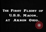 Standbild USS Macon Akron Ohio USA, 1933, aus Sekunde 5 historischem Filmmaterial Videoclip 65675070496