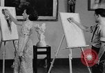 Image of Art education for African American students New Orleans Louisiana USA, 1940, second 32 stock footage video 65675070516