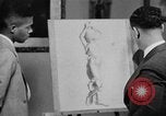 Image of Art education for African American students New Orleans Louisiana USA, 1940, second 50 stock footage video 65675070516