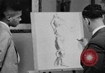 Image of Art education for African American students New Orleans Louisiana USA, 1940, second 52 stock footage video 65675070516