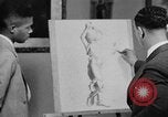 Image of Art education for African American students New Orleans Louisiana USA, 1940, second 56 stock footage video 65675070516