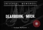Image of Ford automobile Dearborn Michigan USA, 1938, second 1 stock footage video 65675070523