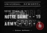 Image of Army versus Notre Dame football New York City USA, 1938, second 6 stock footage video 65675070526
