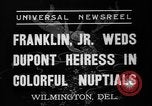 Immagine di Franklin Delano Roosevelt Jr Wilmington Delaware USA, 1937, secondo 7 filmato di repertorio 65675070574