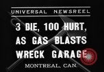Image l'essence blast Montréal Québec Canada, 1937, de la seconde 4 séquences d'archives historiques vidéo 65675070578