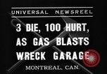 Image l'essence blast Montréal Québec Canada, 1937, de la seconde 5 séquences d'archives historiques vidéo 65675070578