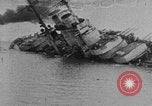 Image of Austro-Hungarian ship SMS Szent Istvan sinking Adriatic Sea, 1918, second 1 stock footage video 65675070597