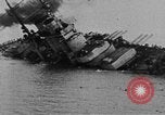 Image of Austro-Hungarian ship SMS Szent Istvan sinking Adriatic Sea, 1918, second 6 stock footage video 65675070597