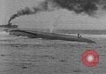 Image of Austro-Hungarian ship SMS Szent Istvan sinking Adriatic Sea, 1918, second 15 stock footage video 65675070597