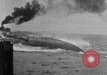 Image of Austro-Hungarian ship SMS Szent Istvan sinking Adriatic Sea, 1918, second 20 stock footage video 65675070597