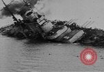 Image of Austro-Hungarian ship SMS Szent Istvan sinking Adriatic Sea, 1918, second 28 stock footage video 65675070597