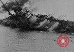 Image of Austro-Hungarian ship SMS Szent Istvan sinking Adriatic Sea, 1918, second 29 stock footage video 65675070597