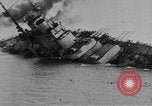 Image of Austro-Hungarian ship SMS Szent Istvan sinking Adriatic Sea, 1918, second 30 stock footage video 65675070597