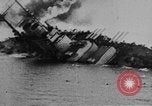 Image of Austro-Hungarian ship SMS Szent Istvan sinking Adriatic Sea, 1918, second 32 stock footage video 65675070597