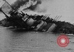 Image of Austro-Hungarian ship SMS Szent Istvan sinking Adriatic Sea, 1918, second 33 stock footage video 65675070597