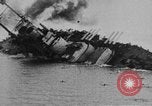 Image of Austro-Hungarian ship SMS Szent Istvan sinking Adriatic Sea, 1918, second 34 stock footage video 65675070597