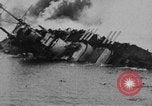 Image of Austro-Hungarian ship SMS Szent Istvan sinking Adriatic Sea, 1918, second 35 stock footage video 65675070597