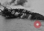 Image of Austro-Hungarian ship SMS Szent Istvan sinking Adriatic Sea, 1918, second 36 stock footage video 65675070597
