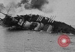 Image of Austro-Hungarian ship SMS Szent Istvan sinking Adriatic Sea, 1918, second 37 stock footage video 65675070597