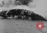Image of Austro-Hungarian ship SMS Szent Istvan sinking Adriatic Sea, 1918, second 39 stock footage video 65675070597