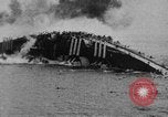 Image of Austro-Hungarian ship SMS Szent Istvan sinking Adriatic Sea, 1918, second 40 stock footage video 65675070597