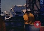 Image of Nuclear-powered cargo and passenger Ship, NS Savannah Camden New Jersey United States USA, 1958, second 53 stock footage video 65675070687