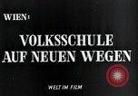 Image of elementary school Vienna Austria, 1946, second 3 stock footage video 65675070696