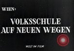 Image of elementary school Vienna Austria, 1946, second 5 stock footage video 65675070696
