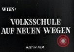 Image of elementary school Vienna Austria, 1946, second 6 stock footage video 65675070696