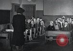 Image of elementary school Vienna Austria, 1946, second 10 stock footage video 65675070696