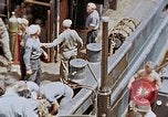 Image of Fighting fire on US Navy LST from kamikaze attack Pacific Theater, 1945, second 8 stock footage video 65675070702