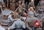 Image of Fighting fire on US Navy LST from kamikaze attack Pacific Theater, 1945, second 20 stock footage video 65675070702