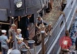 Image of Fighting fire on US Navy LST from kamikaze attack Pacific Theater, 1945, second 29 stock footage video 65675070702