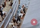 Image of Fighting fire on US Navy LST from kamikaze attack Pacific Theater, 1945, second 45 stock footage video 65675070702