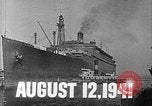 Standbild SS Manhattan wird USS Wakefield New York City USA, 1941, aus Sekunde 3 historischem Filmmaterial Videoclip 65675070728