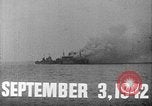 Standbild USS Wakefield auf Feuer Atlantik, 1942, aus Sekunde 3 historischem Filmmaterial Videoclip 65675070730