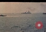 Image of USS Idaho (BB-42) Okinawa Ryukyu Islands, 1945, second 1 stock footage video 65675070756
