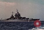 Image of USS Idaho (BB-42) Okinawa Ryukyu Islands, 1945, second 47 stock footage video 65675070756