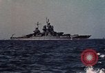 Image of USS Idaho (BB-42) Okinawa Ryukyu Islands, 1945, second 62 stock footage video 65675070756