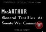 Standbild General Douglas MacArthur Washington DC USA, 1951, aus Sekunde 1 historischem Filmmaterial Videoclip 65675070770