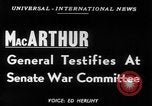 Standbild General Douglas MacArthur Washington DC USA, 1951, aus Sekunde 5 historischem Filmmaterial Videoclip 65675070770