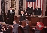 Image of President Lyndon Johnson address to Congress Washington DC USA, 1963, second 30 stock footage video 65675070780