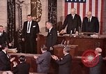 Image of President Lyndon Johnson address to Congress Washington DC USA, 1963, second 32 stock footage video 65675070780