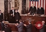 Image of President Lyndon Johnson address to Congress Washington DC USA, 1963, second 34 stock footage video 65675070780