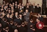Image of President Lyndon Johnson address to Congress Washington DC USA, 1963, second 57 stock footage video 65675070780